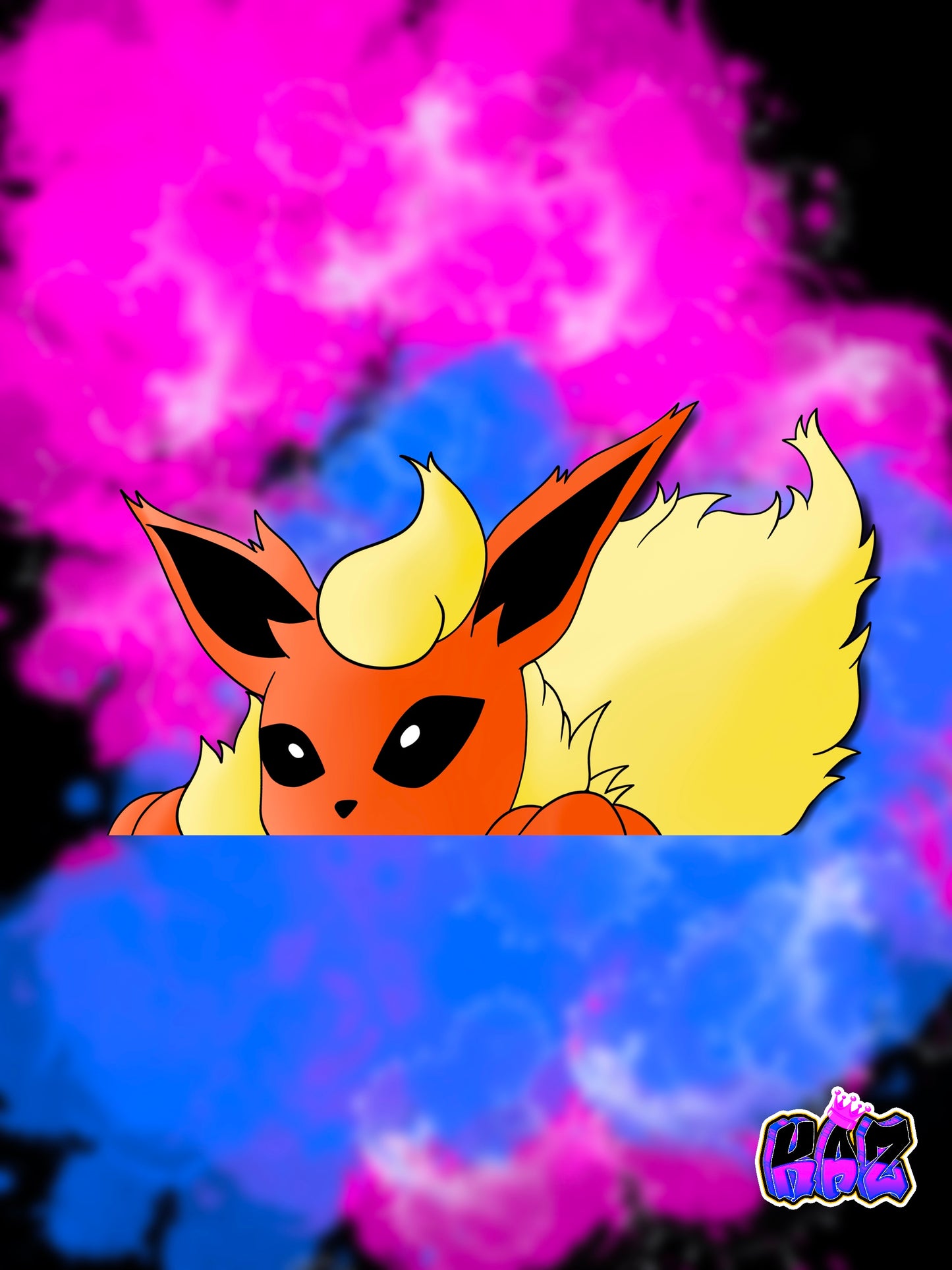 Flareon Peeker Sticker