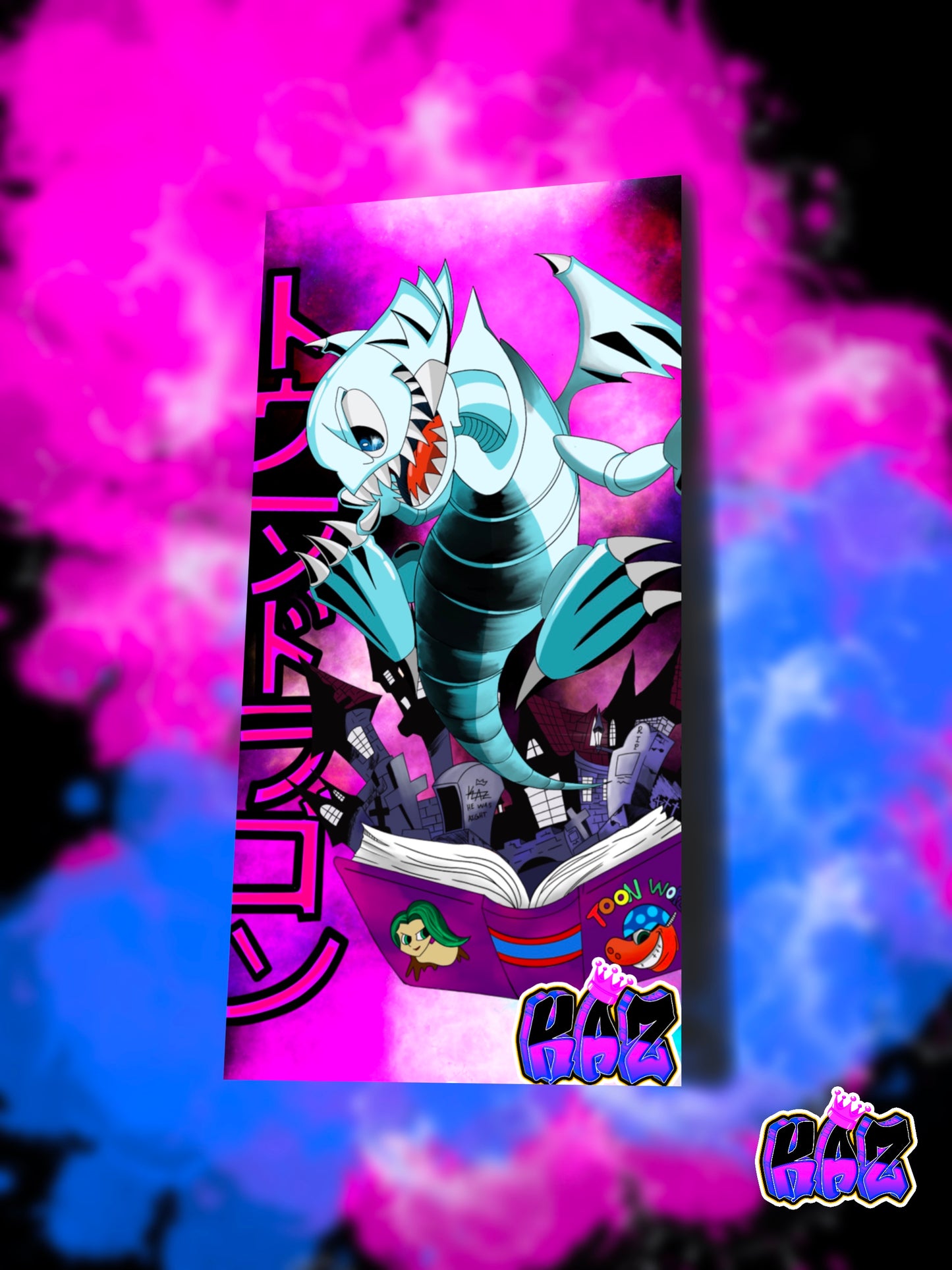 Toon Dragon Slap Sticker