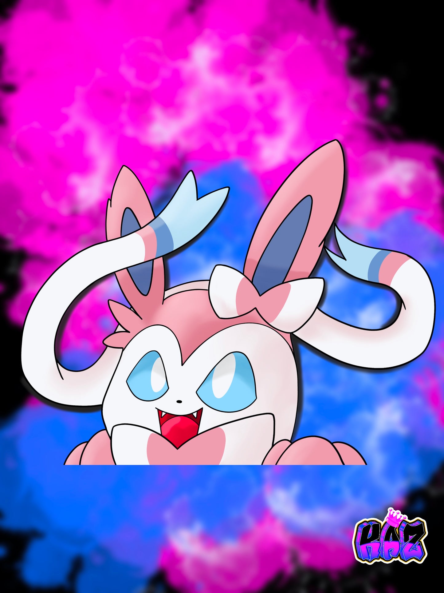Sylveon Peeker Sticker