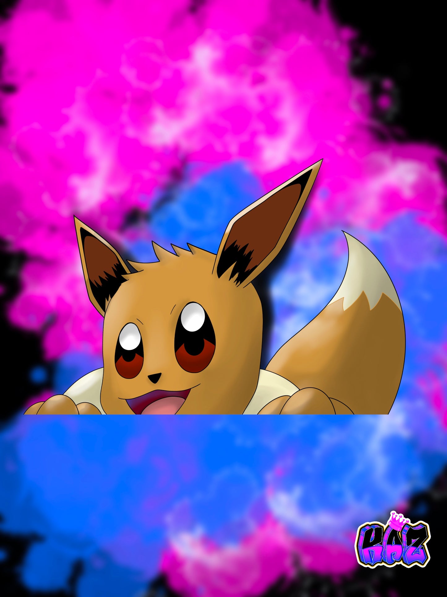 Eevee Peeker Sticker