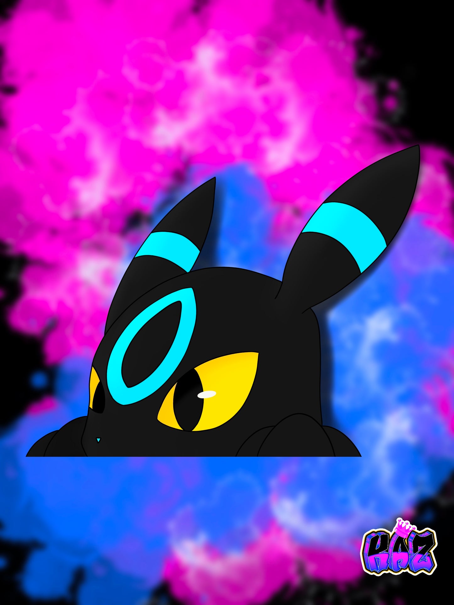 Shiny Umbreon Peeker Sticker