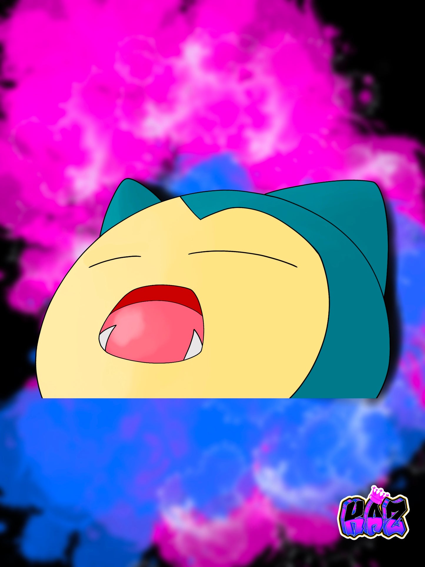 Snorlax Peeker Sticker