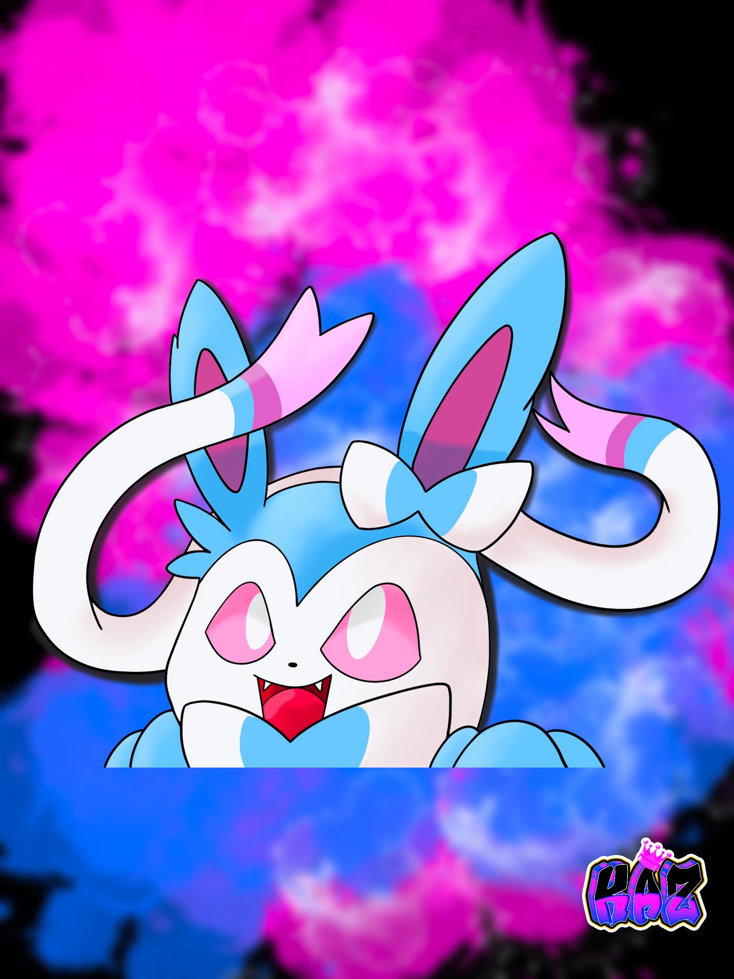 Sylveon Peeker Sticker