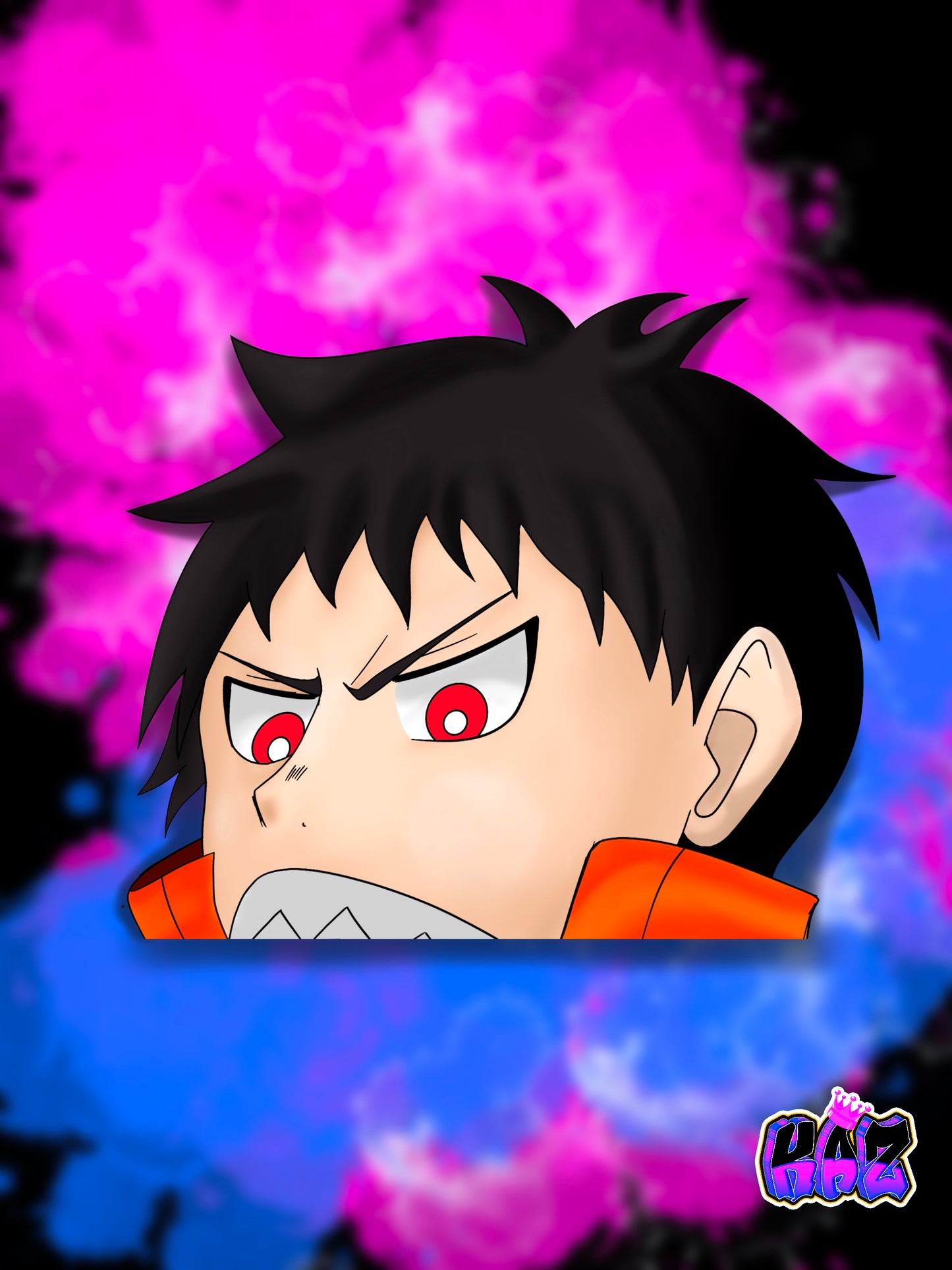 Shinra Peeker Sticker