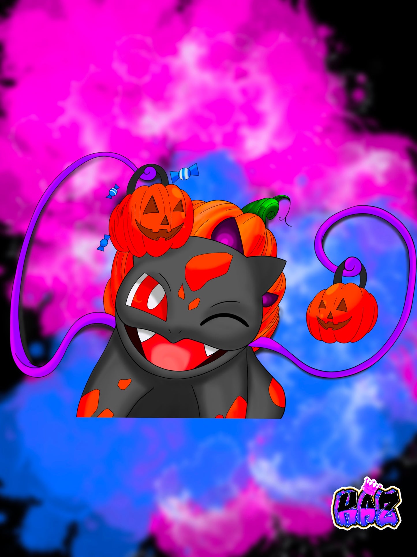 Bulbasaur Halloween Sticker