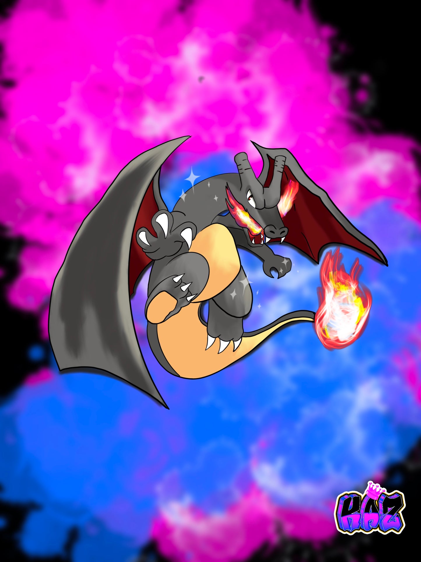 Shiny Charizard Sticker