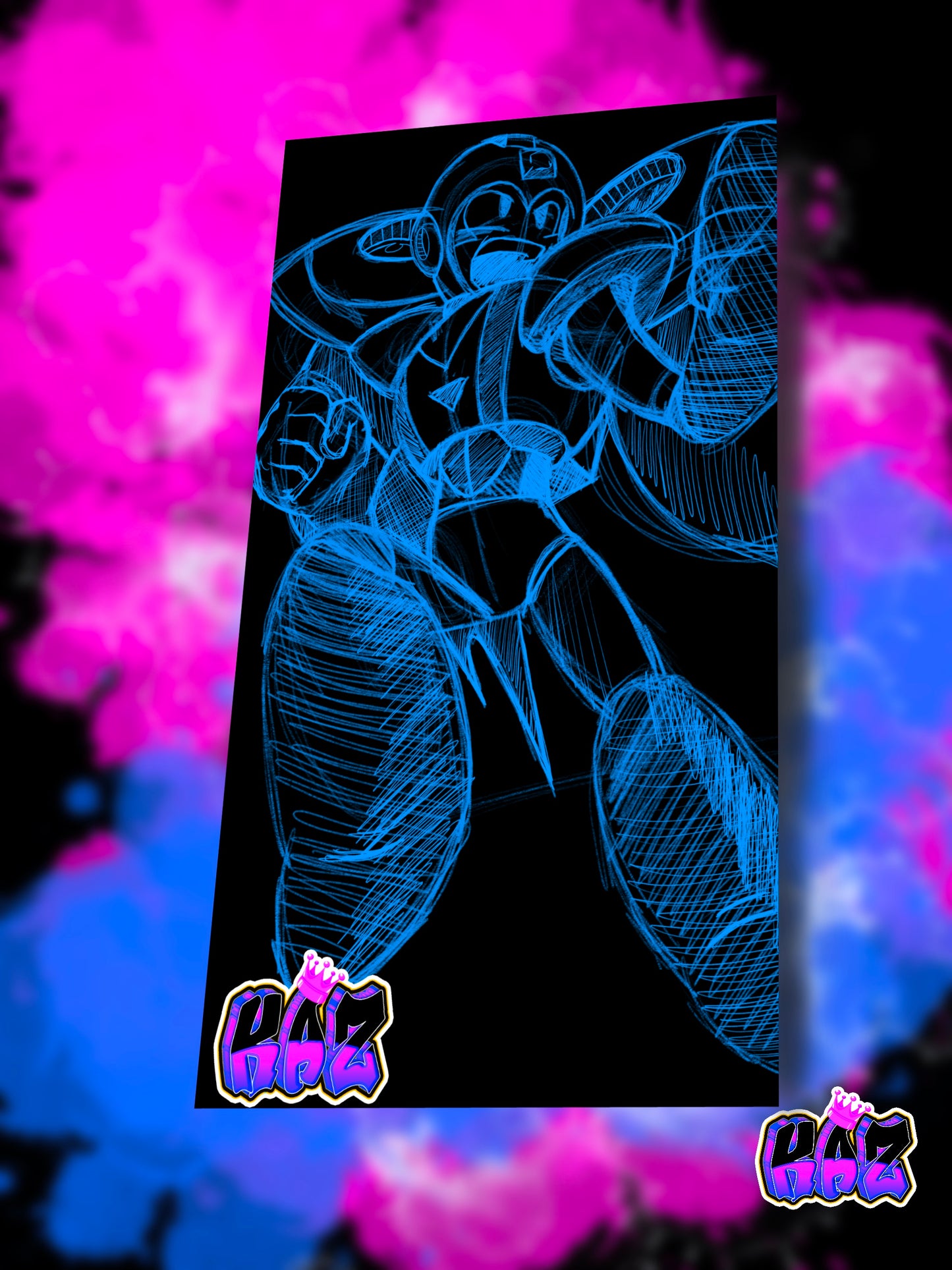 Blast Megaman Slap Sticker